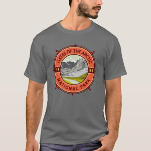 Gates of the Arctic National Park Retro Compass T-Shirt
