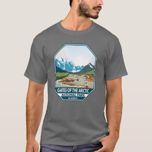 Gates of the Arctic National Park Retro Emblem T-Shirt