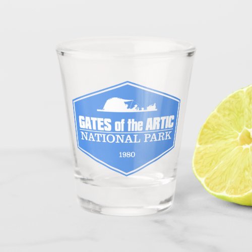 Gates of the Artic NP 3 Shot Glass