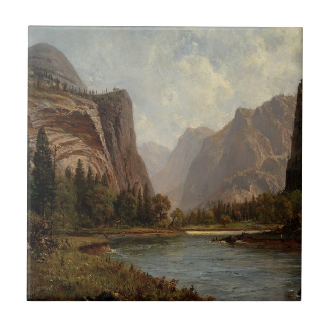 Gates of the Yosemite – Albert Bierstadt Ceramic Tile (Front)