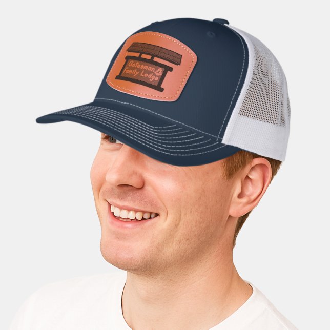 Gatesman Lodge Leather Patch Hat (Male)