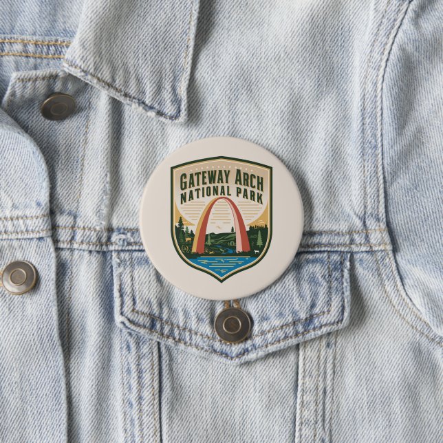 Gateway Arch National Park Badge  Button (In Situ)
