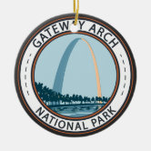 ST. LOUIS The Gateway Arch KEYCHAIN Gateway To West Keychain Pewter