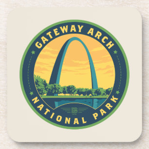 Gateway Arch National Park Beverage Coaster