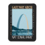 Gateway Arch National Park Distressed Magnet