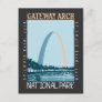 Gateway Arch National Park Distressed Postcard