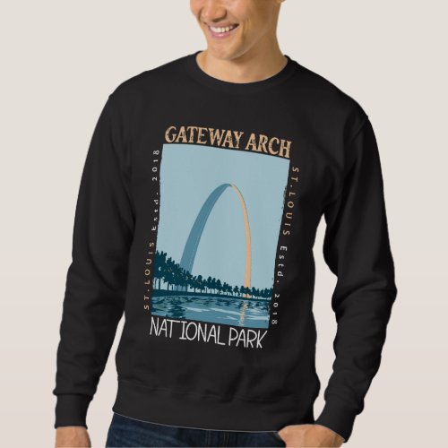 Gateway Arch National Park Distressed Sweatshirt