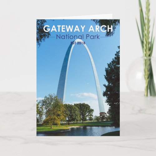 Gateway Arch National Park Missouri Card