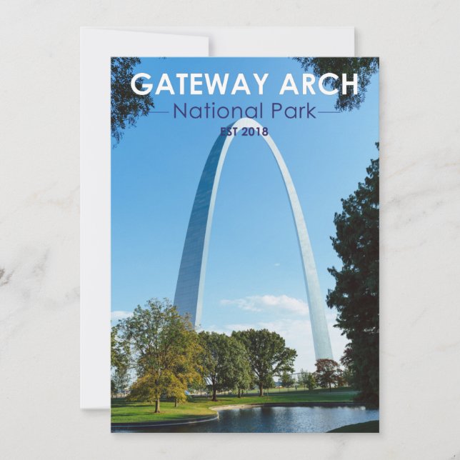Gateway Arch National Park Missouri  Holiday Card (Front)