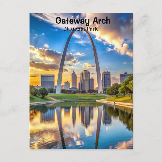 Gateway Arch National Park Missouri Postcard (Front)