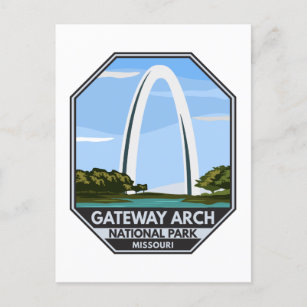 Gateway Arch & Busch Memorial Stadium Postcard -  Denmark