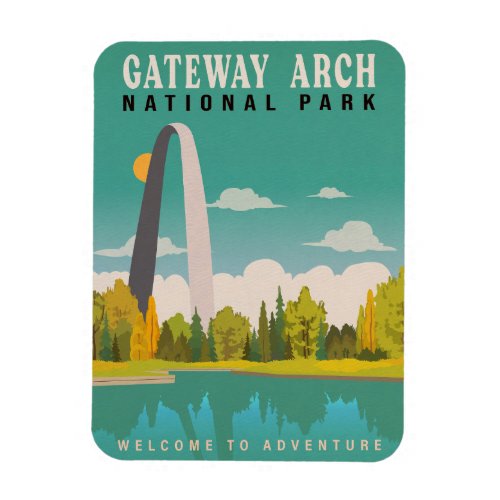 Gateway Arch National Park _ Missouri Saint Louis Magnet