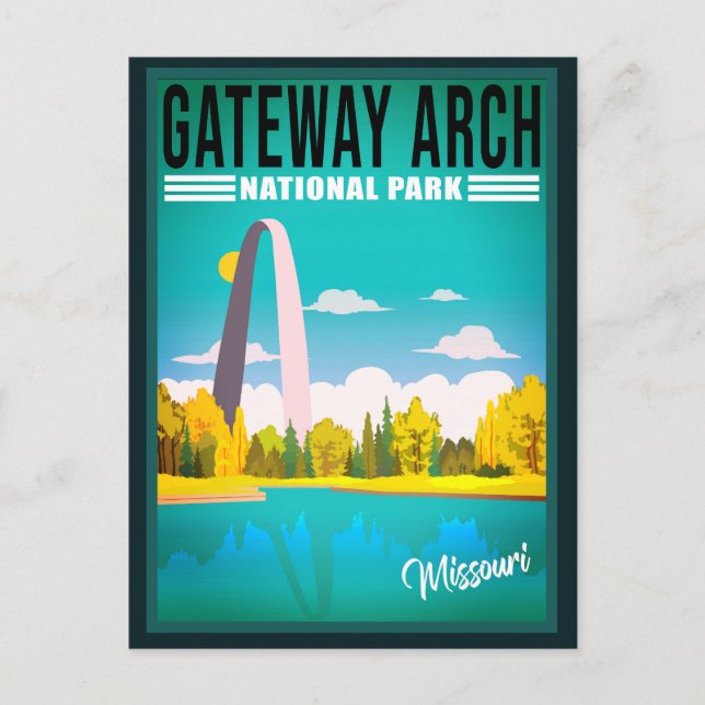 Gateway Arch National Park - Missouri Saint Louis Postcard (Front)