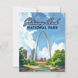 Gateway Arch National Park Missouri St Louis Card