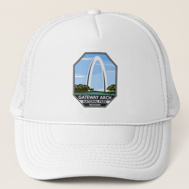 Gateway Arch National Park Missouri Trucker Hat (Front)