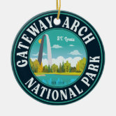 ST. LOUIS The Gateway Arch KEYCHAIN Gateway To West Keychain Pewter
