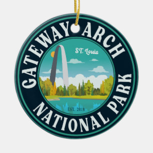 Gateway Arch National Park Saint Louis - Missouri  Ceramic Ornament