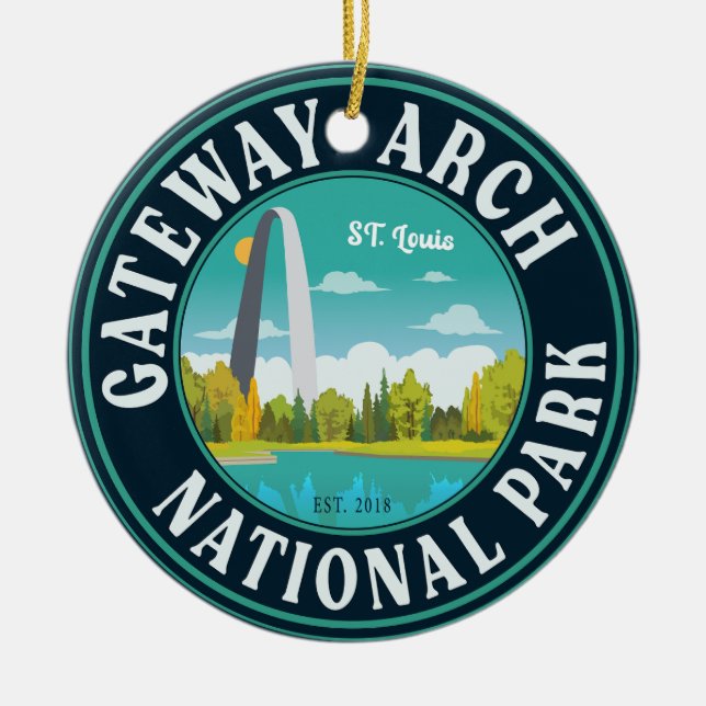 Gateway Arch National Park Saint Louis - Missouri  Ceramic Ornament (Front)