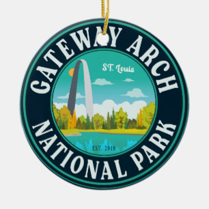 Gateway Arch National Park Saint Louis - Missouri Ceramic Ornament