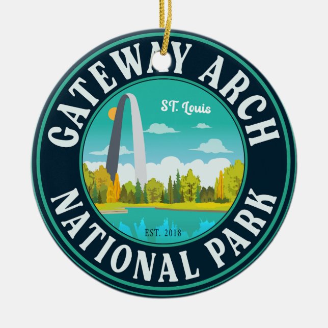 Gateway Arch National Park Saint Louis - Missouri Ceramic Ornament (Front)