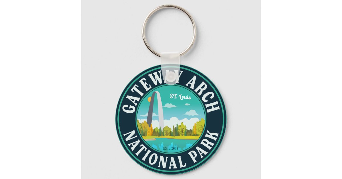 St. Louis Gateway Arch Keychain Lucite