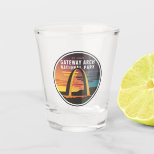 Gateway Arch National Park St. Louis Abstract Shot Glass