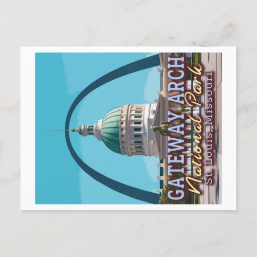 GATEWAY ARCH NATIONAL PARK _ ST LOUIS MISSOURI POSTCARD