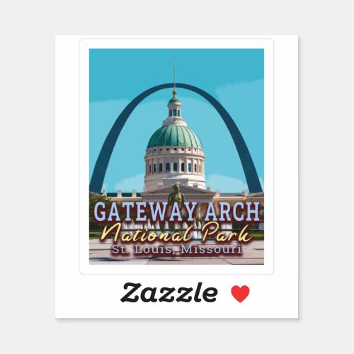 GATEWAY ARCH NATIONAL PARK _ ST LOUIS MISSOURI STICKER