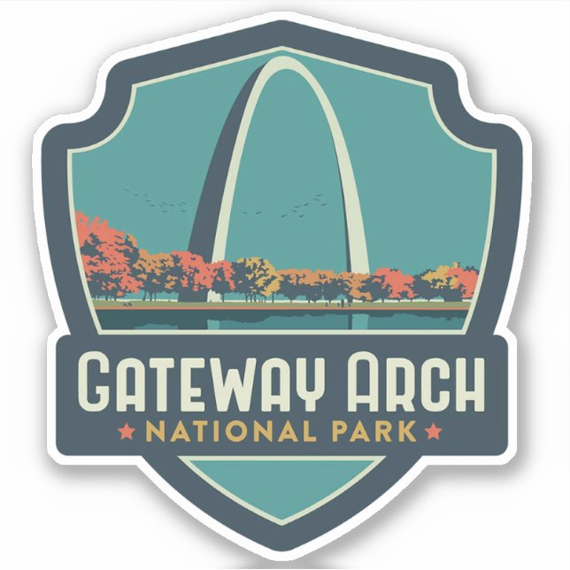 Gateway Arch National Park Sticker (Front)