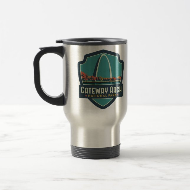 Gateway Arch National Park Travel Mug (Left)