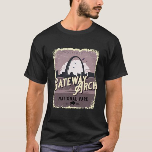 Gateway Arch National Park Travel Style T_Shirt
