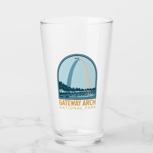 Gateway Arch National Park Vintage Glass