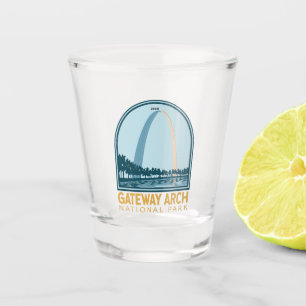 Gateway Arch National Park Vintage Shot Glass