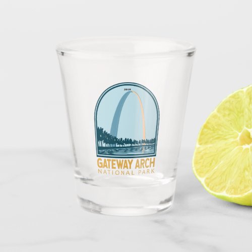 Gateway Arch National Park Vintage Shot Glass