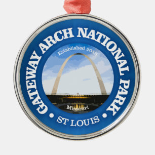 Gateway Arch NP2 Metal Ornament
