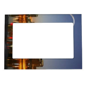 Gateway Arch St. Louis Mississippi at Night Magnetic Photo Frame