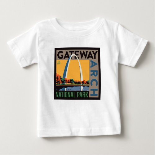 Gateway Arch  St Louis Missouri Baby T_Shirt