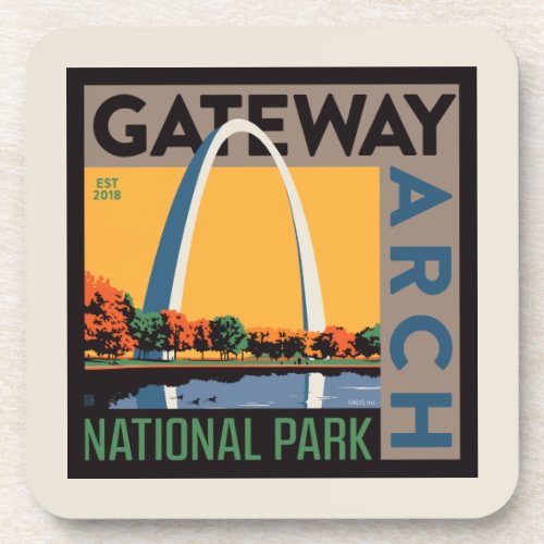 Gateway Arch  St Louis Missouri Beverage Coaster