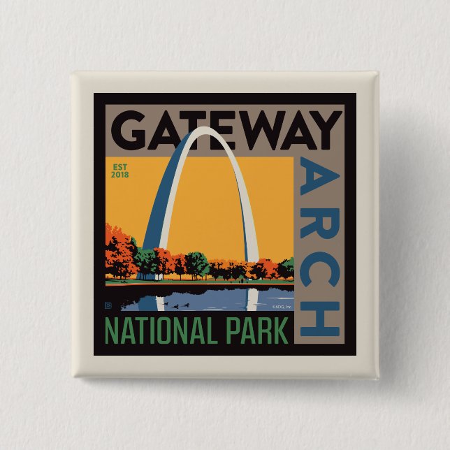 Gateway Arch | St. Louis, Missouri Button (Front)
