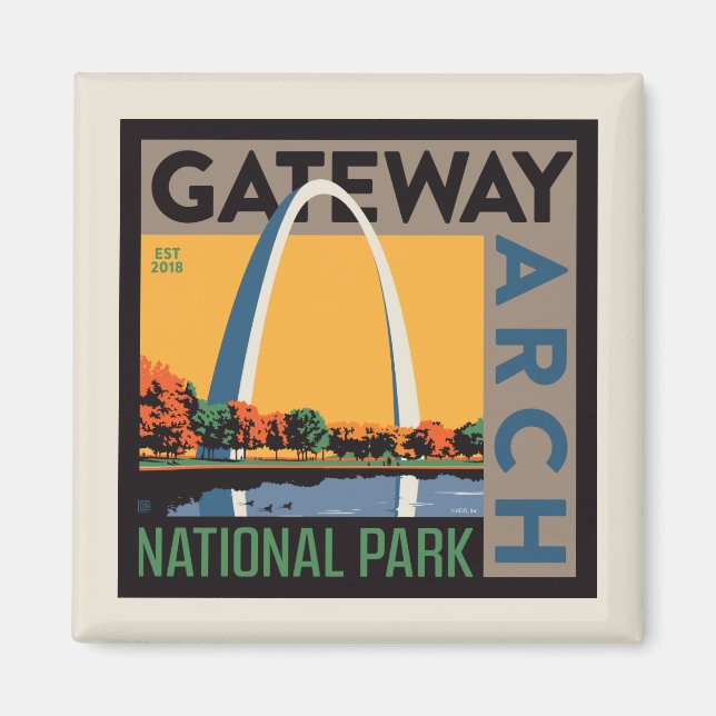 Gateway Arch | St. Louis, Missouri Magnet (Front)