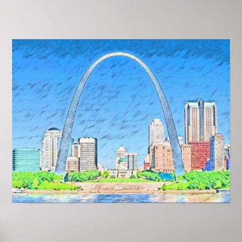 Gateway Arch St Louis Missouri Poster