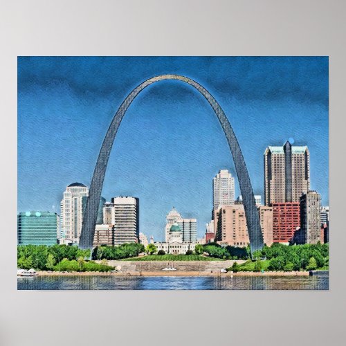 Gateway Arch St Louis Missouri Poster