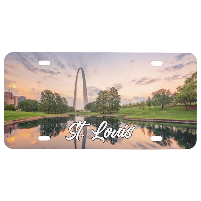 Gateway Arch, St. Louis, Missouri, USA License Plate (Front)