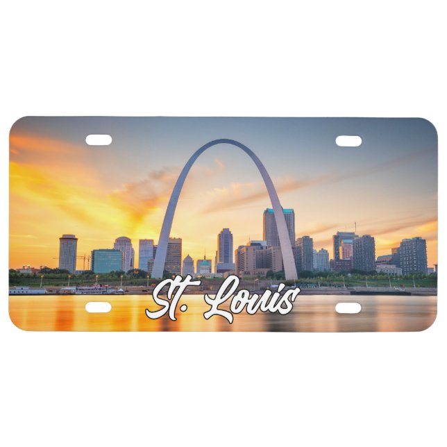 Gateway Arch, St. Louis, Missouri, USA License Plate (Front)