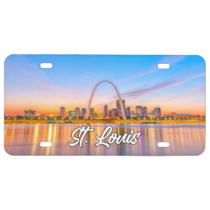 Gateway Arch, St. Louis, Missouri, USA License Plate