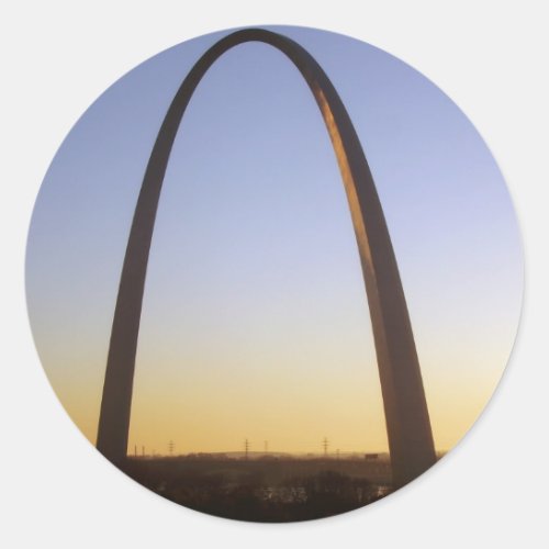 Gateway Arch St Louis MO Classic Round Sticker