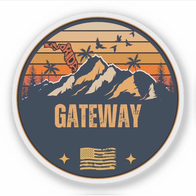 Gateway, Florida  Sticker (Front)