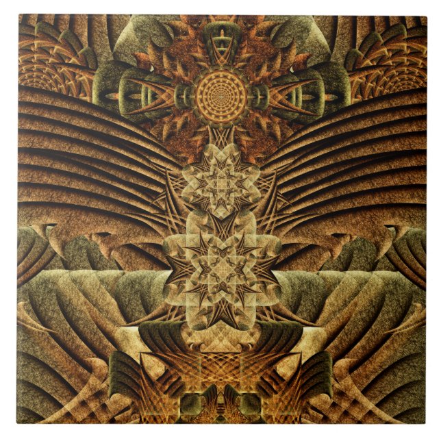 Gateway of the Ancients Mandala Ceramic Tile (Front)
