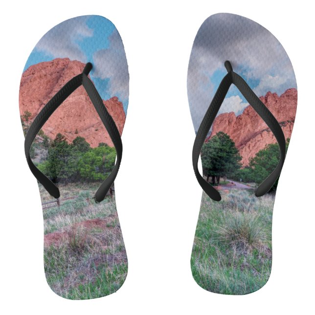 Gateway Rocks Garden Of The Gods Flip Flops (Footbed)