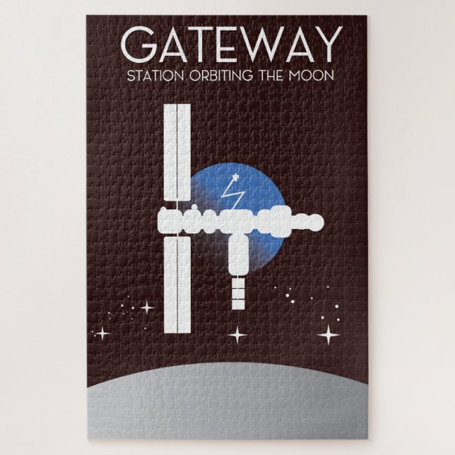 Gateway - Station orbiting the moon Jigsaw Puzzle (Vertical)